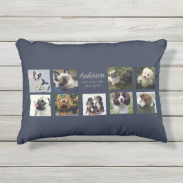 Almofada Para Ambientes Externos 9 Colagem de Fotografias PET Personalizadas Gift d