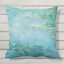 Almofada Para Ambientes Externos Água Lily Pond Monet Arte Fina