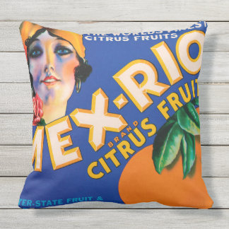 Almofada Para Ambientes Externos Alça de FRUTA da VINTAGEM