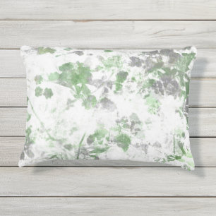 Almofada Para Ambientes Externos Arte moderna do padrão das flores e mistura de tex