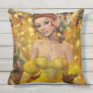 Almofada Para Ambientes Externos Autumans Dance Fae Fantasy Art