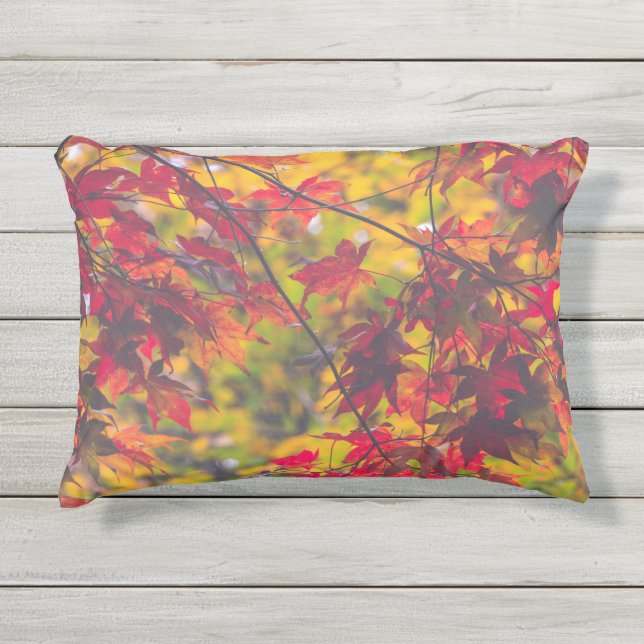 Almofada Para Ambientes Externos Autumn Deixa Red Fall Foliage (Frente)