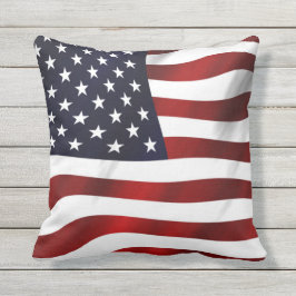 Almofada Para Ambientes Externos Bandeira Americana