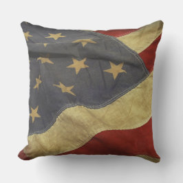 Almofada Para Ambientes Externos Bandeira Americana Distendida