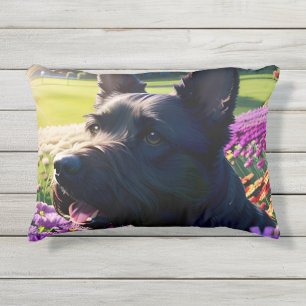 Almofada Para Ambientes Externos Bela escocesa Terrier Dog One