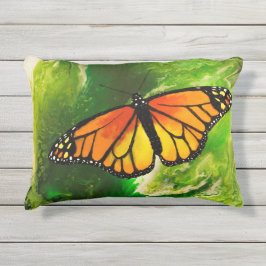Almofada Para Ambientes Externos Borboleta de monarca