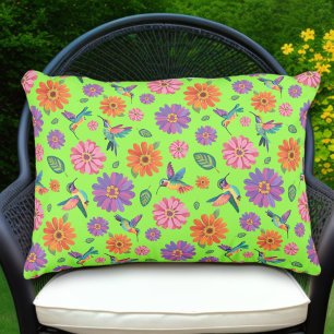 Almofada Para Ambientes Externos Cânhamo Colorido Flor