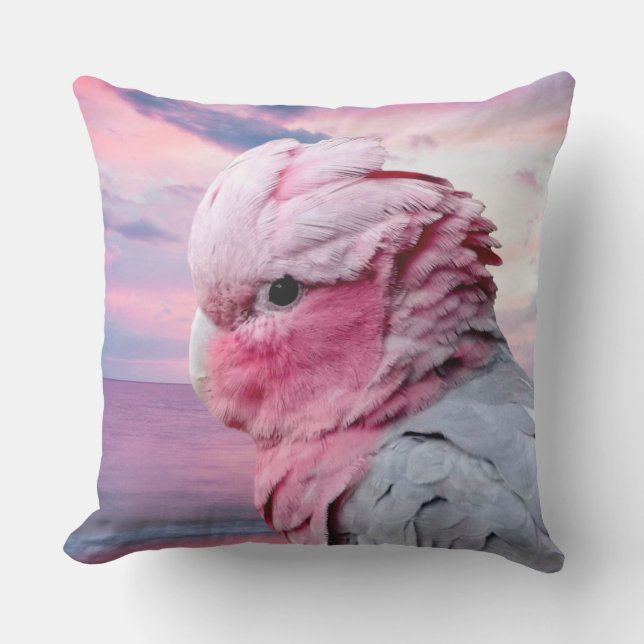Almofada Para Ambientes Externos Cockatoo de Galah (Frente)
