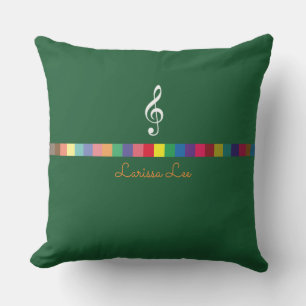 Almofada Para Ambientes Externos colorido, legal & música personalizada inspirada