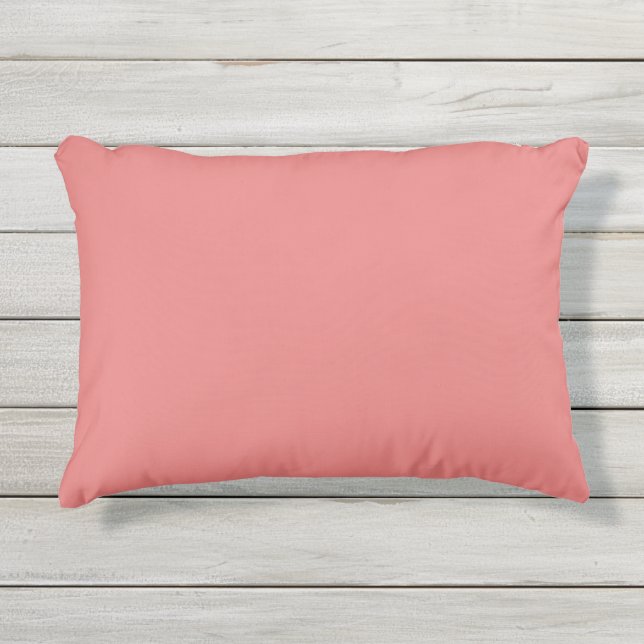Almofada Para Ambientes Externos Cor-de-rosa comum (Frente)