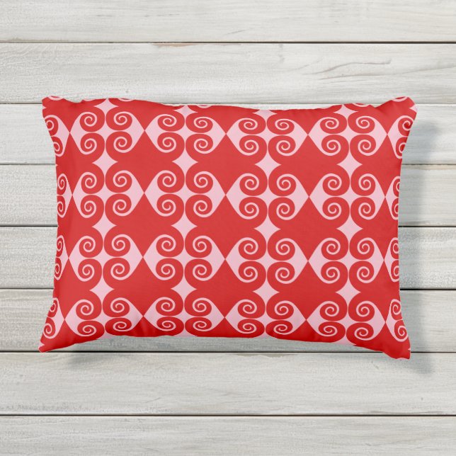 Almofada Para Ambientes Externos Curly Diamond Pattern (Verso)