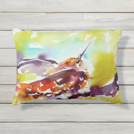 Almofada Para Ambientes Externos Da "impressão do colibri da vara noite" sobre