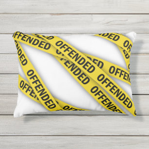 Almofada Para Ambientes Externos Estou ofendido que a fita policial não atravesse