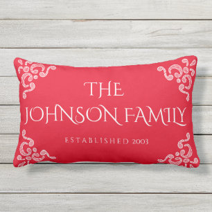 Almofada Para Ambientes Externos Família decorativa travesseiro personalizado