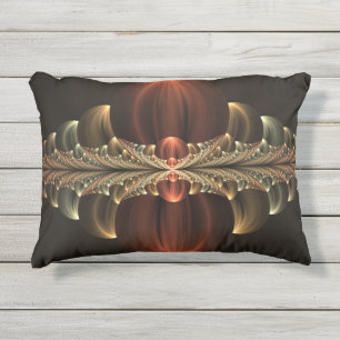 Almofada Para Ambientes Externos Fantasy Construction Shiny Abstrato Fractal Art