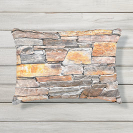 Almofada Para Ambientes Externos Flagstone | padrão natural de pedra | tijolos