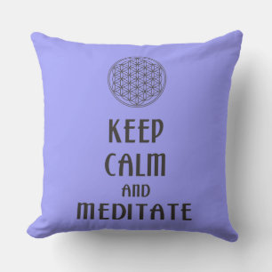Almofada Para Ambientes Externos Flor de vida - MANTER CALM e MEDITATE