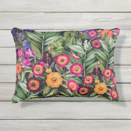 Almofada Para Ambientes Externos Floral de Prado Rosa