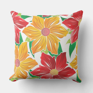 Almofada Para Ambientes Externos Flores Negrito Travesseiro Exterior