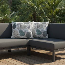 Almofada Para Ambientes Externos Folha de Palmeira Tropical