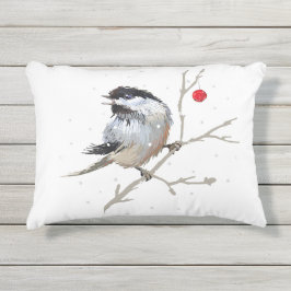 Almofada Para Ambientes Externos Frango de Natal Snowy