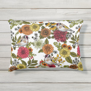 Almofada Para Ambientes Externos Goldfinches no jardim