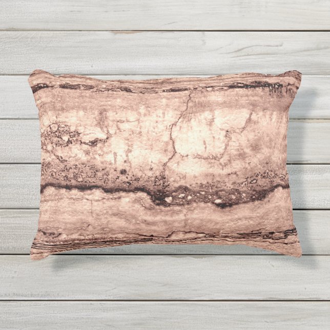 Almofada Para Ambientes Externos Granito laranja moderno e castanho-bege (Frente)