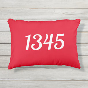 Almofada Para Ambientes Externos Home Address Simples Modern Typografia