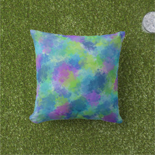 Almofada Para Ambientes Externos Hydrangeas Abstrato