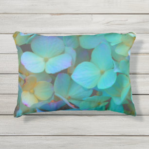 Almofada Para Ambientes Externos Hydrangeas Azuis