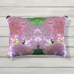Almofada Para Ambientes Externos Hydrangeas Rosa Radiantes