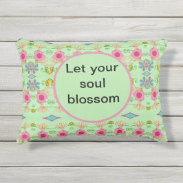 Almofada Para Ambientes Externos Jardim Eclético Encantador: Beleza Floral Diversa