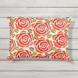 Almofada Para Ambientes Externos Lindas rosas rosa com cores bonitas