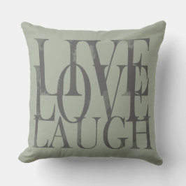 Almofada Para Ambientes Externos Live Love Laugh Uma Citação Motivacional Inspiraci
