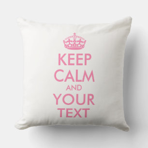 Almofada Para Ambientes Externos MANTENHA O CALM Personalizado e o TEXTO