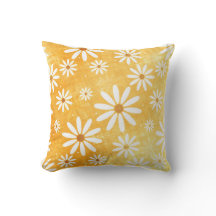 Margaridas cheias de laranja rústico