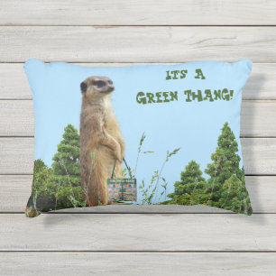 Almofada Para Ambientes Externos Meerkat Animal (opção para o exterior/material i
