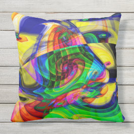 Almofada Para Ambientes Externos Meu travesseiro decorativo do fractal de Picasso