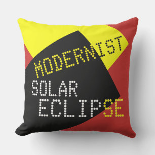 Almofada Para Ambientes Externos Moderna Eclipse Solar Preguiçoso, personalizável