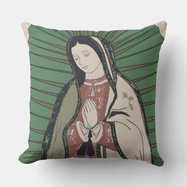 Almofada Para Ambientes Externos nossa dama de guadalupe (Frente)