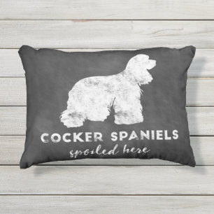 Almofada Para Ambientes Externos Os Spaniels de Cocker estragaram aqui o quadro do