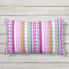 Almofada Para Ambientes Externos Ouro, magenta, travesseiro lombar 13" da listra da