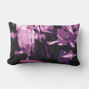 Almofada Para Ambientes Externos Padrão de Abstrato de Camo Rosa Púrpura da Trendy