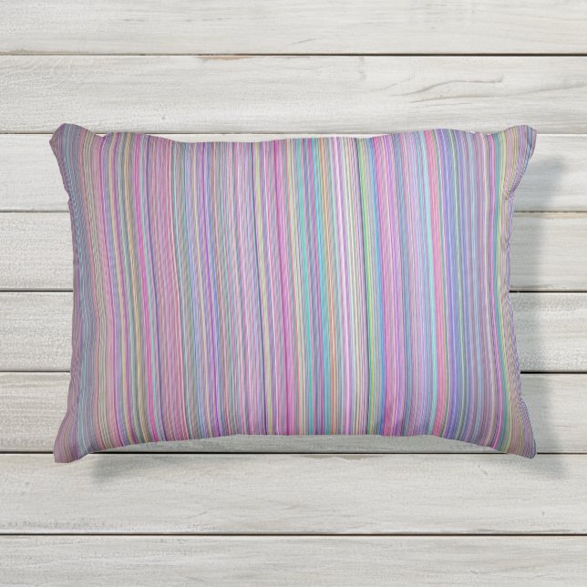 Almofada Para Ambientes Externos Padrão de teste de TV quebrado reversível (Frente)