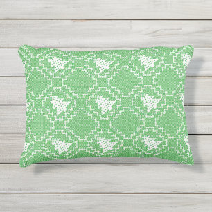 Almofada Para Ambientes Externos Padrões de suéter feio da árvore de Natal Cozy