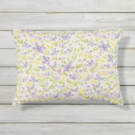 Almofada Para Ambientes Externos Pastel Watercolor Floral Patior Decor