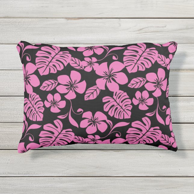 ALMOFADA PARA AMBIENTES EXTERNOS PINK BIKINI (PRETO/PINCO) (Frente)