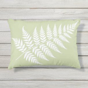 Almofada Para Ambientes Externos Pistache Verde Branco Feto Elegante Inspirado na N