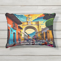 Poster vintage Guatemala Antígua Viagem