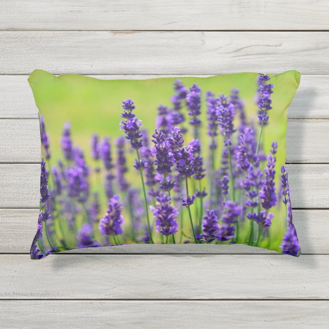 Almofada Para Ambientes Externos Prado da lavanda (Frente)